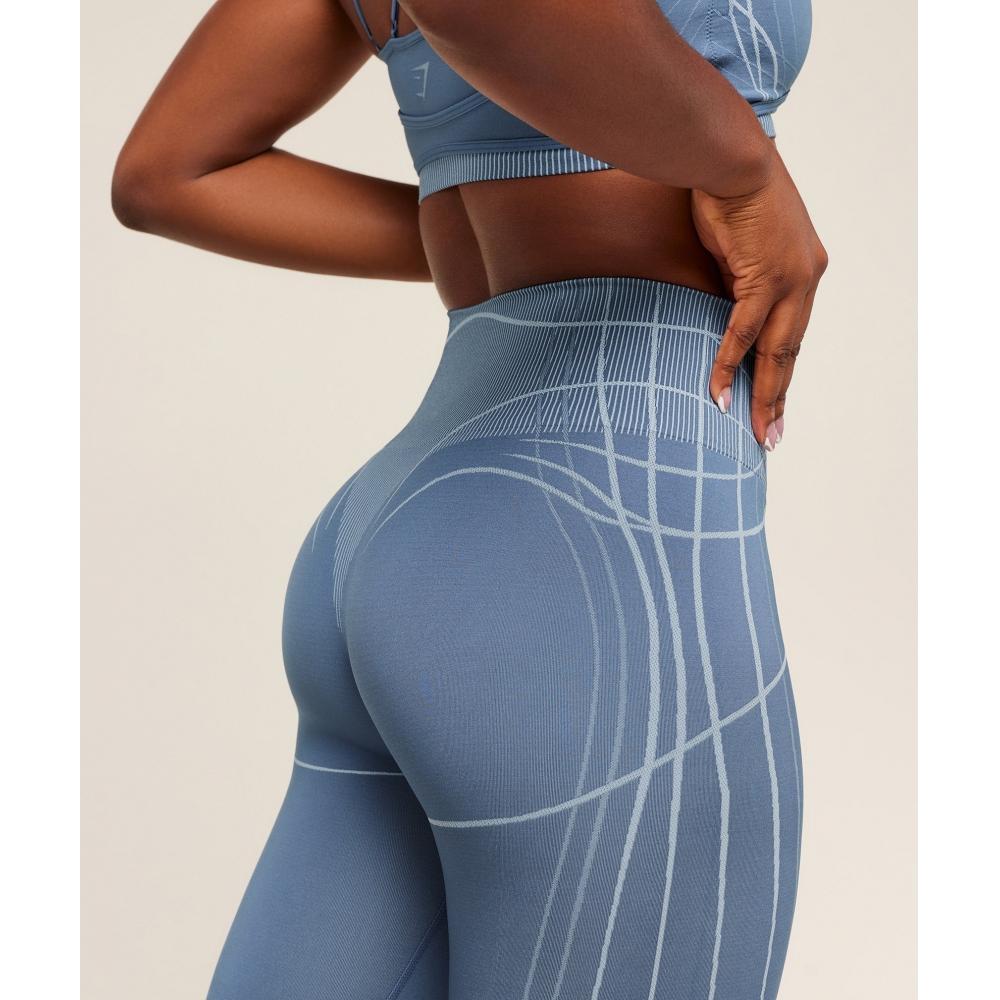 Gymshark Apex Seamless Leggings Worn Blue Gentle Blue B2c8d Uds3