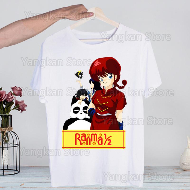 Ranma 12 Shampoo Rumiko Takahashi T-shirts Summer  Unisex Wo Unisex Hip Hop Funny Print Tshirt Streetwear Short Sleeve Tee Top Shirt