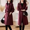 Fashion Spring Slim Long Windbreaker Coat Women Chic Overcoat