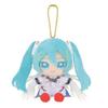 Gundam 45. Jubiläum x Hatsune Miku Hatsune Miku x Aile Strike Gundam Chibi Plüsch Sitzmaskottchen