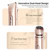 Female Private Shaver Double Head Multifunctional Electric Shaver Underarm Body Hair Pubic Removal Hair Dual Use Of Dry And Wet
