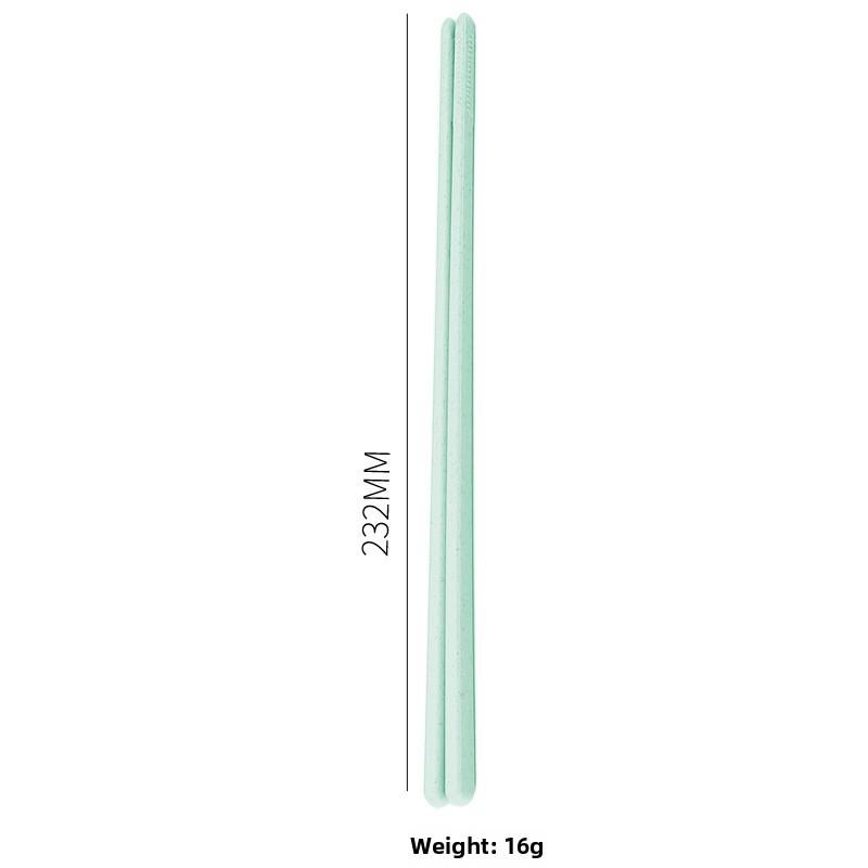 Ensemble de vaisselle portable pliable en blé: Baguettes pliantes créatives, Fourchette, Cuillère, Design en plastique adapté aux étudiants