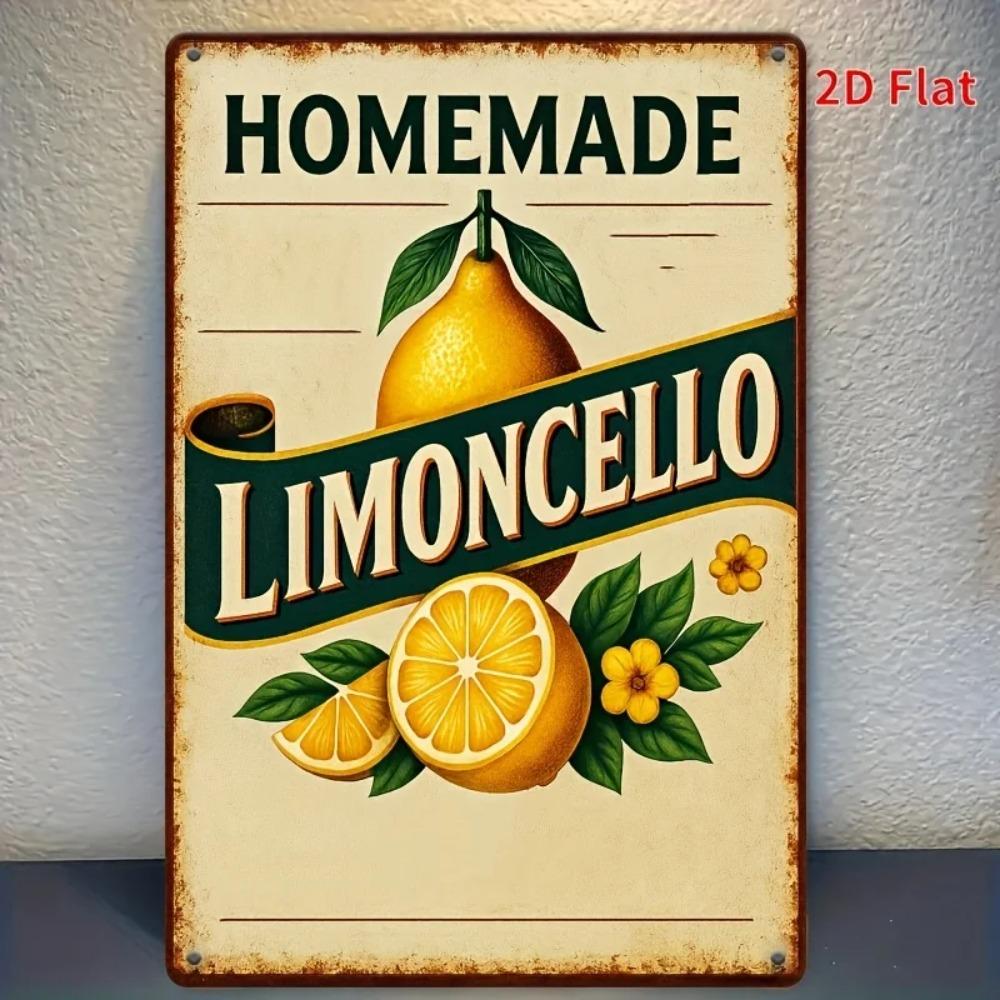 Retro Lemonade Metal Tin Sign x Inch Rustic Wall Art Decor for Home Bar Cafe Garage