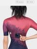 NUCKILY Damen Schlankmachendes Radtrikot - Sonnenschutz, Atmungsaktiv, Kurzarm Rennrad Oberteil