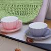 Ceramic Coffee Cup Spoon Plate Set Gold Trim Tea Cups Coffee Ware Afternoon Tea Set  Afternoon Tea