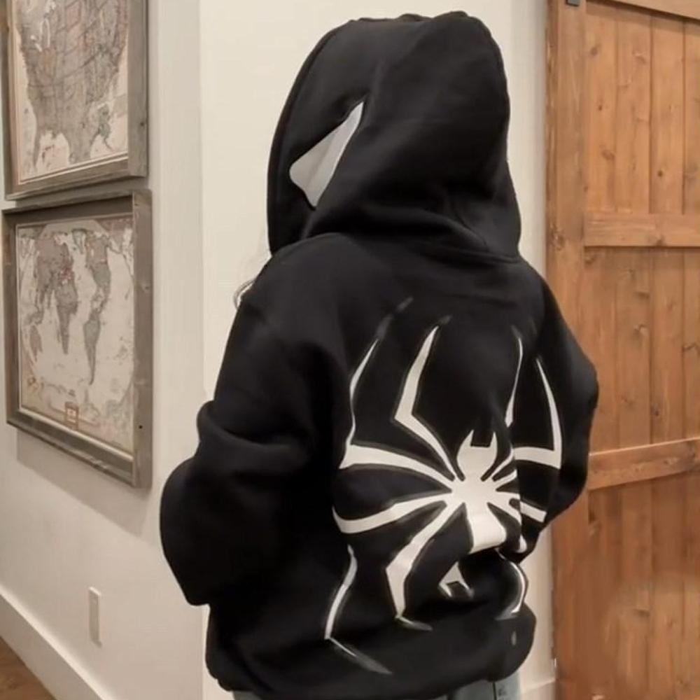 Felpa Con Cappuccio Marvel Spider-Gwen Ghost-Spider Per Bambina E Ragazza - In Pile Con Cerniera E Tasche