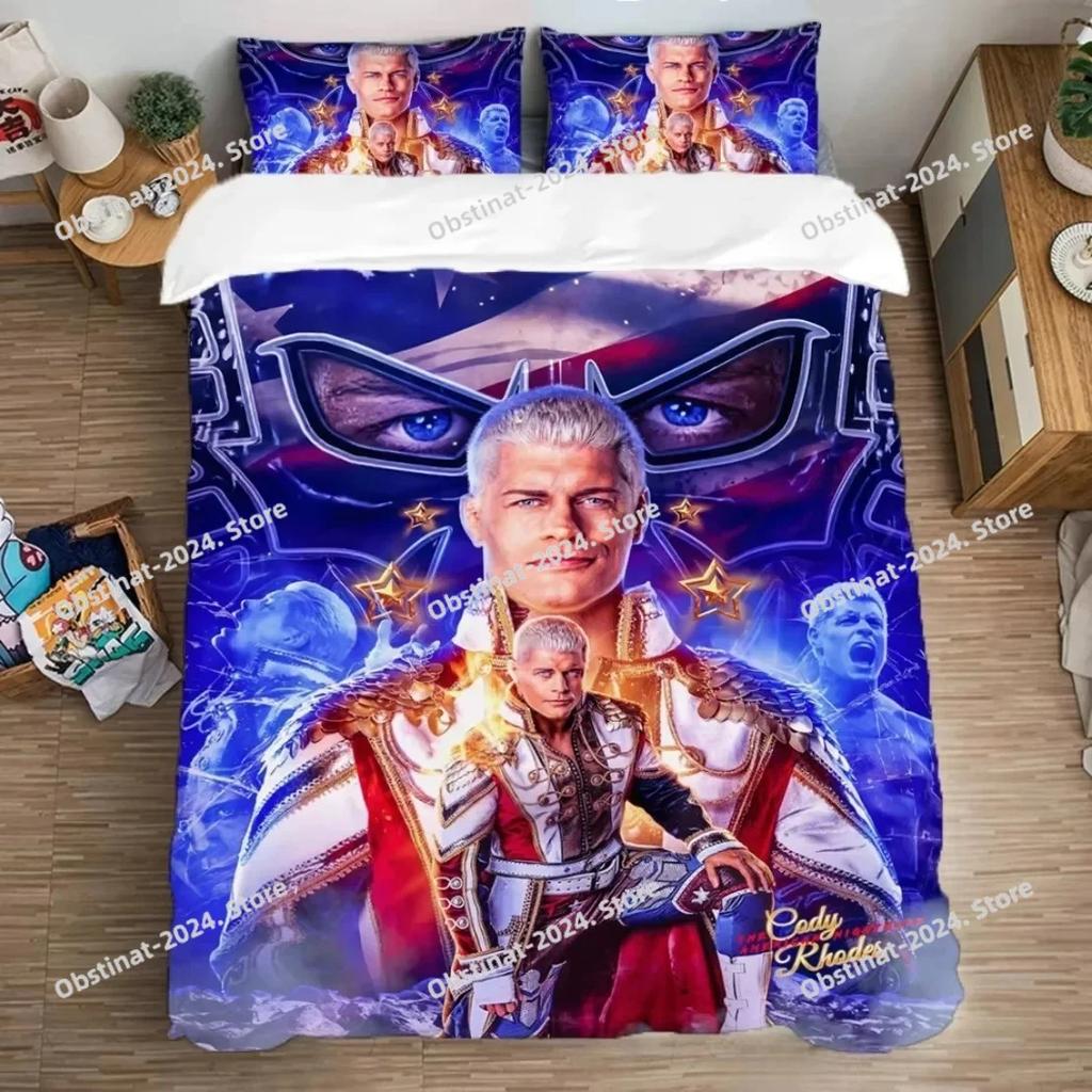 Cody Rhodes American Nightmare Bedding Set Printed Bed Set With Pillowcase Duvet Cover Soft Single Double Queen Super King Size
