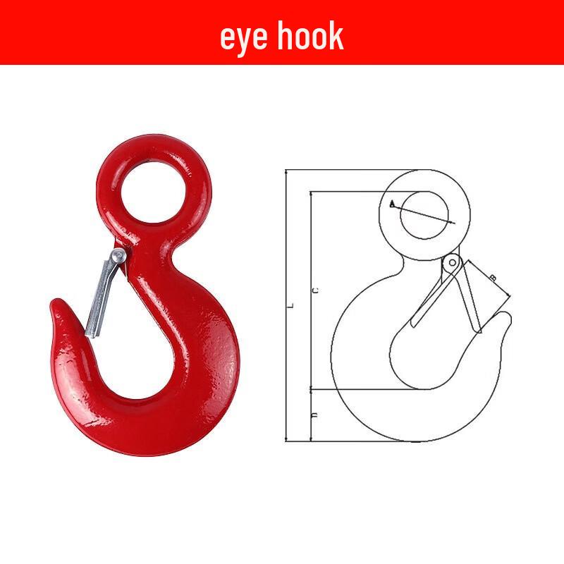 5-Ton Wide Mouth Safety Hook with Eye Ring
