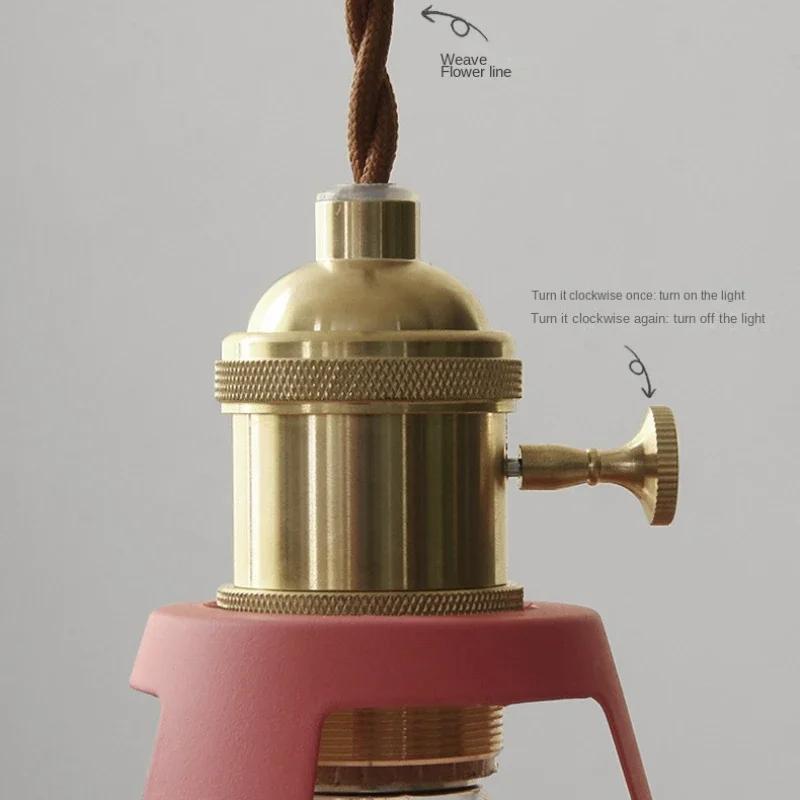 Iron Pendant Light Dia 26cm Colorful Restaurant Kitchen Home Ceiling Lamp Vintage Hanging Light Lampshade Decorative Lamps Ce