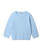 TTUDEMENT Daily 3/4 Sleeve Knit Top_Light Blue
