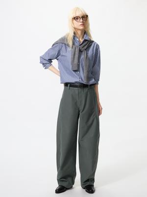 Low Rise Leg Pants  Leg Length 77 Cm  Long Length 