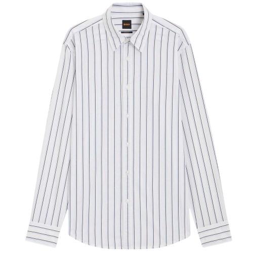 Boss Mens Striped Regular Shirt