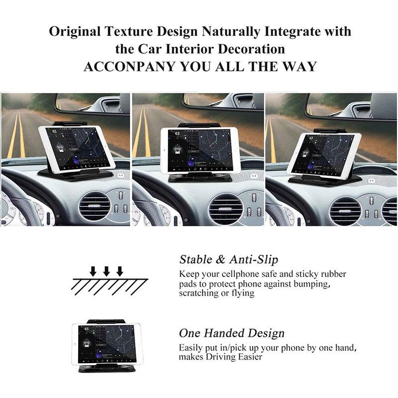 Truck Phone Mount Holder Sticky Suction Cup Universal Hud Design Shown Dashboard Cell Phone Bracket Support Rack