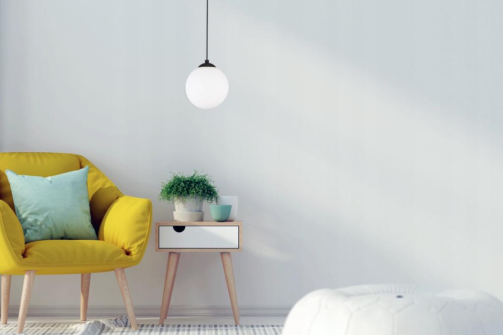 Hanging Ceiling Lamp, Sphere, Gold, Chrome, Led