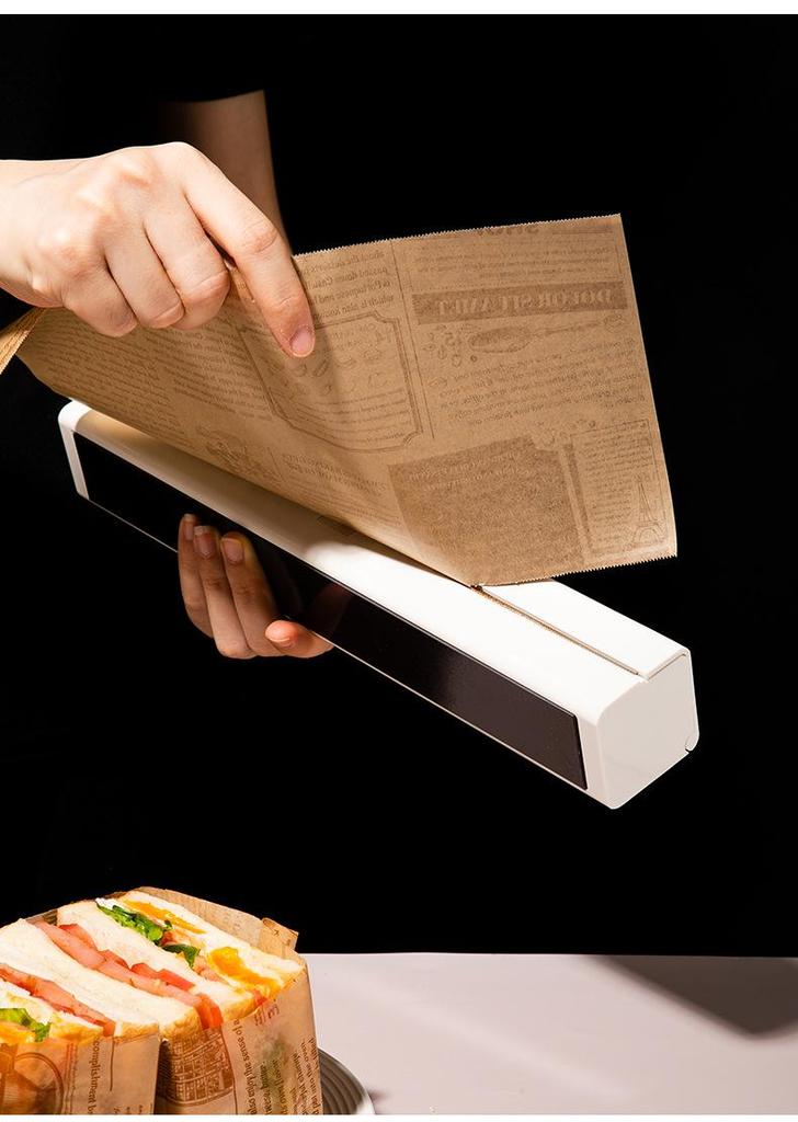 Silicone Oil-Proof Baking Paper with English Retro Print for French Fries, Sandwiches, Burgers, Bread, and Pizza