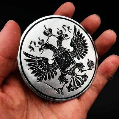 Ruské kovové samolepky na auto s národní vlajkou, samolepky s ruským státním znakem