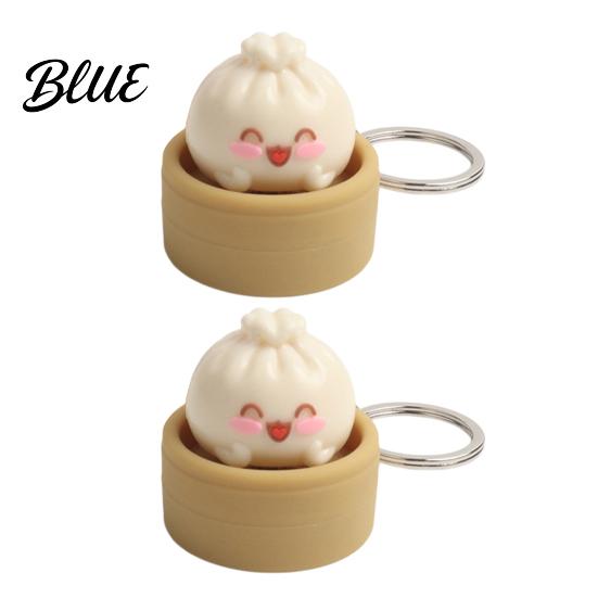 Decompression Keychain 1/2/3Pcs Pendant Stress Relief Toy Mini Steamer Bun Rebound Elastic Bag Soft Squeeze