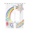 Cartoon Rainbow Star Flower Tulle Sheer Curtains for Living Room Decoration Window Curtain for Bedroom Voile Organza Drapes