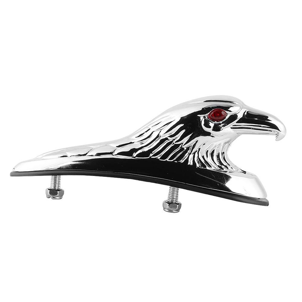 TIMOTRAS Motorcycle Eagle Head Decorative Mudguard Modified with Aluminum Chromium Plating