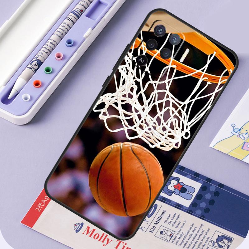 Basketball Basket Phone Case For OPPO A52 A72 A53S A94 A74 A54 A15 A16 A1K A5 A9 A31 A53 A83 A91 A93 Cover