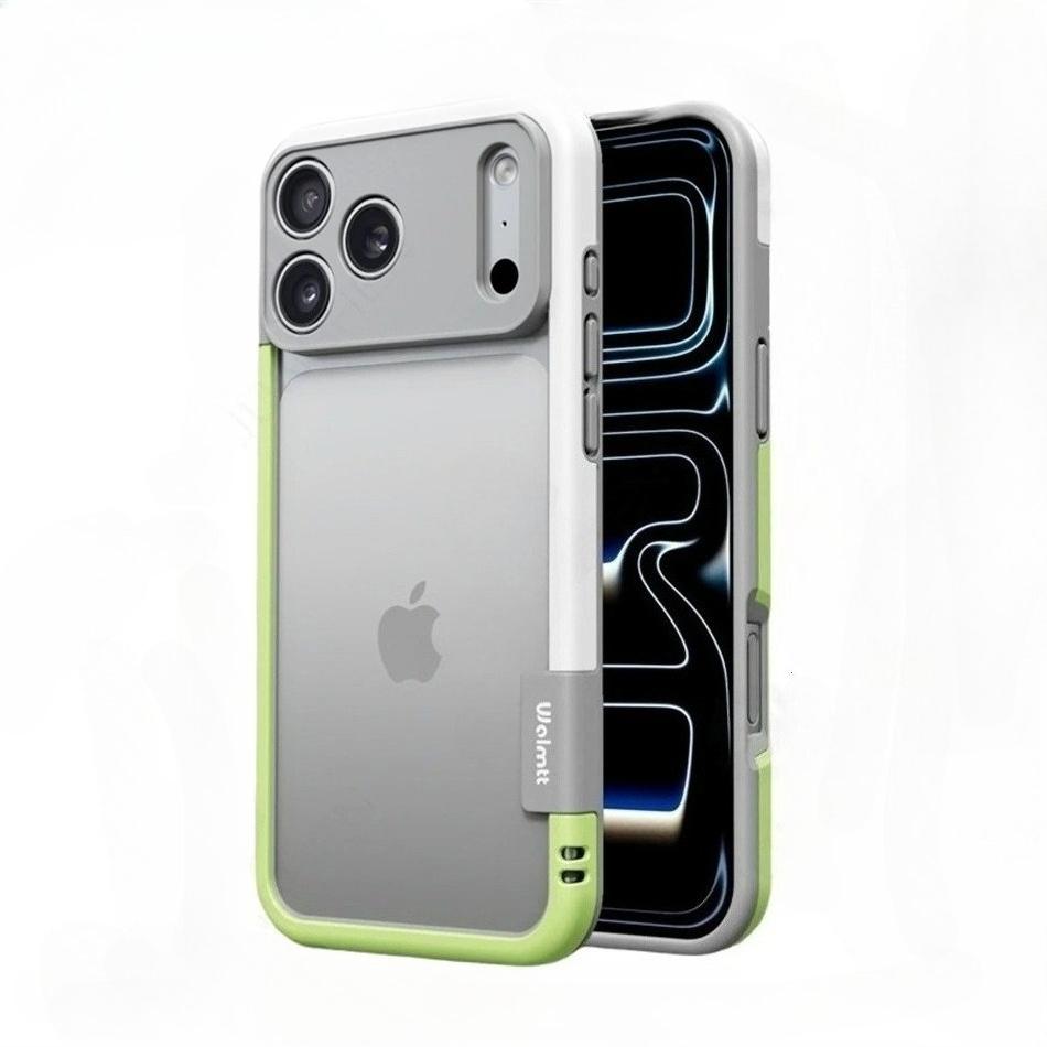 Fashion Heat Dissipation Silicone Frame Case For IPhone 17 Pro Max Air 16 Pro 15 14 Bare-metal Shockproof Camera Protector Cover