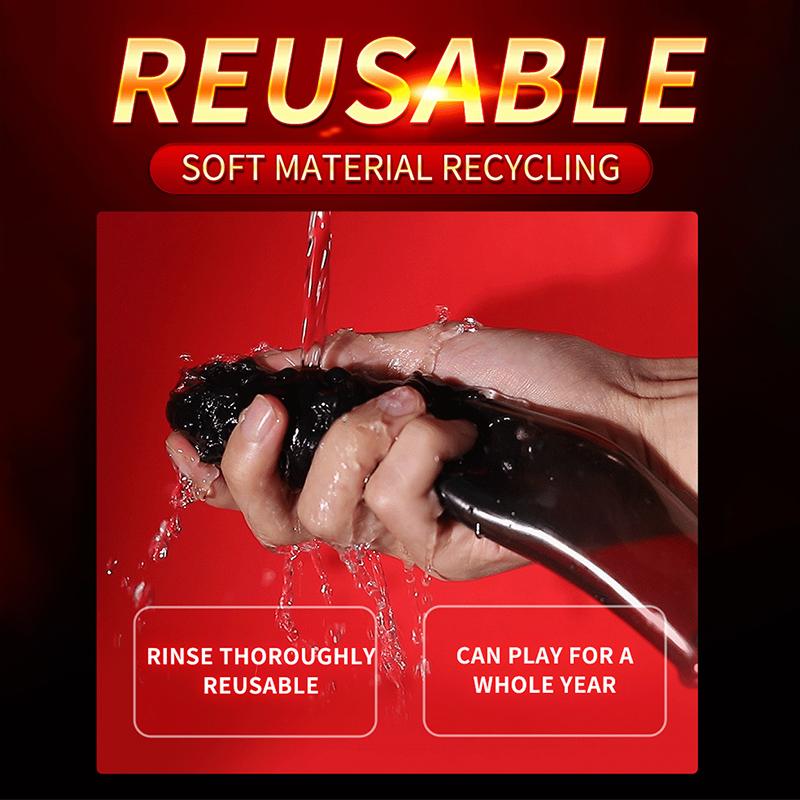 High Elasticity Cock Ring Extender Reusable Penis Sleeve With Vibrator Penis Ring Soft Dick Enlarger For Couples Reusable Condom