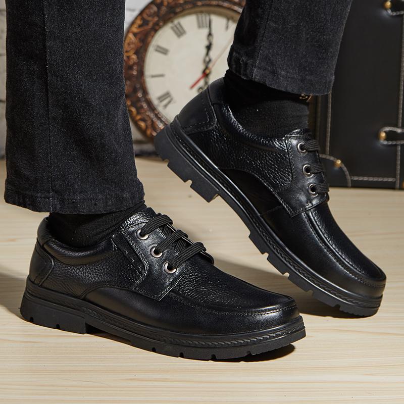 

Мужские деловые туфли из натуральной кожи, классические мужские туфли для свадьбы, горячая распродажа, прогулочные туфли на шнуровке, удобные мужские туфли 50 чёрный