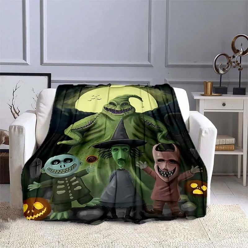 The Nightmare Before Christmas  Printed Blanket Kids Adult Blanket Soft Warm Bedding For Bed Sofa Travel Cover Blanket