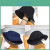 Cotton Fisherman Hat With Embroidered Letters For Sun Protection And Casual Wear