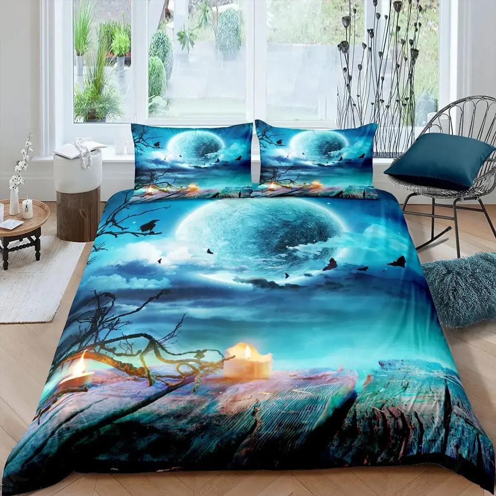 Fantasy Duvet Cover Set Girls Dream Butterfly Theme Bedding Set Floral Comforter Cover Set For Girls,Flower Mushroom Quilt Cover