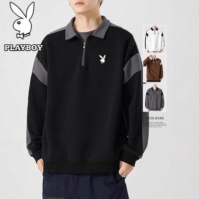Men's Polo Collar Loose Casual Sweatshirt