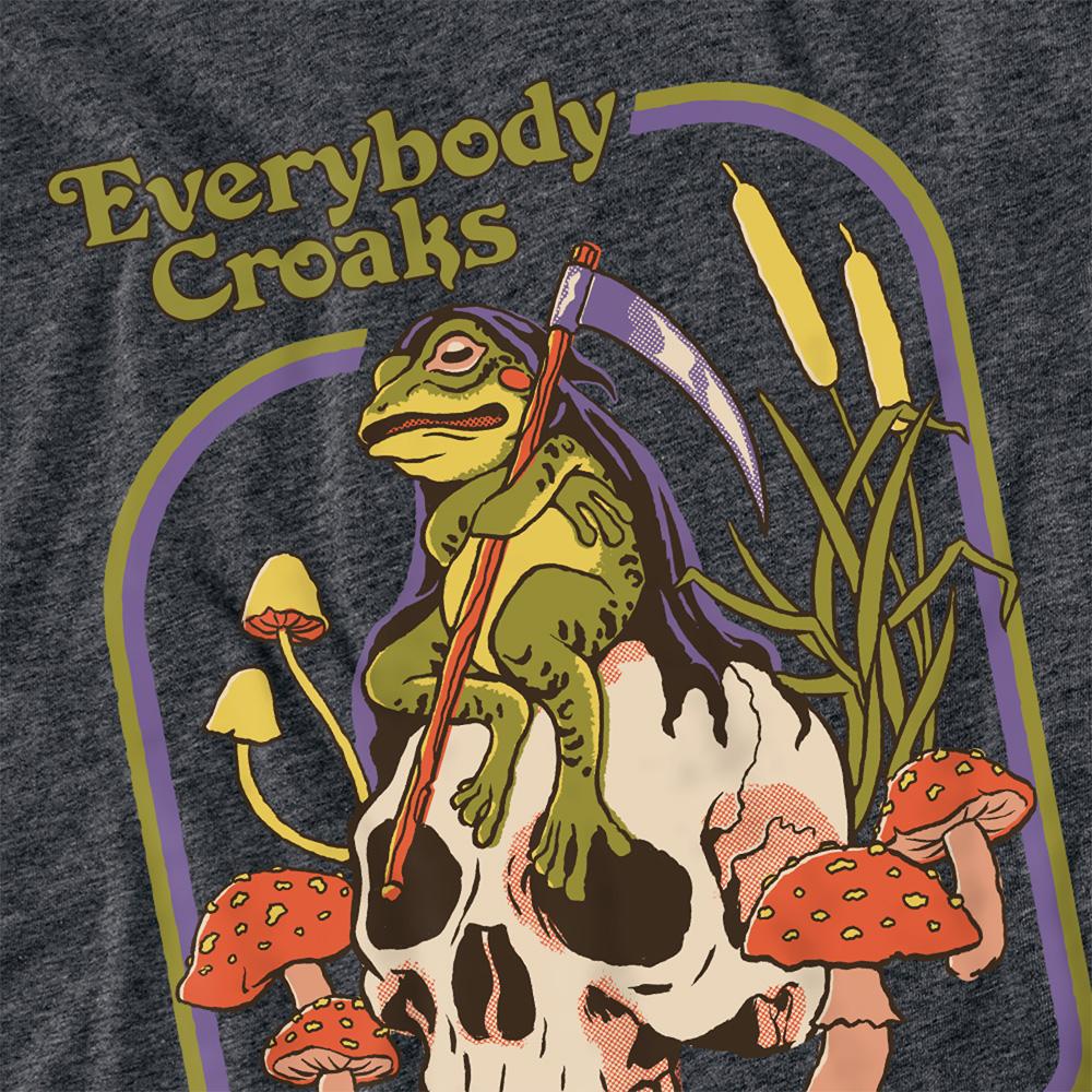 Steven Rhodes Unisex Adult Everybody Croaks Heather T-Shirt