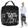 Mcr Band Punk Rock My Chemical Romance Sac à déjeuner isotherme pour enfants Glacière scolaire Boîte alimentaire thermique Sac fourre-tout Boîtes à lunch Contenant
