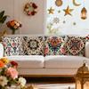 Vintage Persian Style Pillowcase Bedroom Sofa Cushion Cover 100% Polyester Living Room Cushion Pillowcase Home Decor