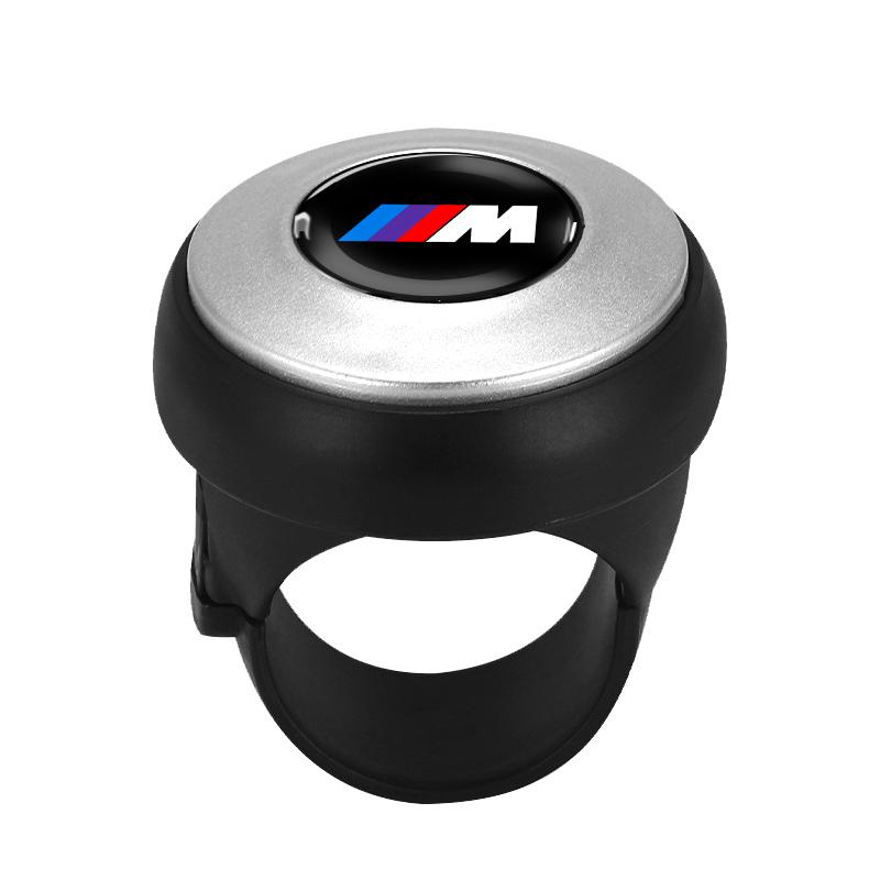 360 Degree Rotating M LOGO Car Steering Wheel Booster Steering Wheel Knob Ball For BMW E61 E81 E87 1 2 3 4 5 6 7 Series X1 X3 X4 X5 X6 F20 E90