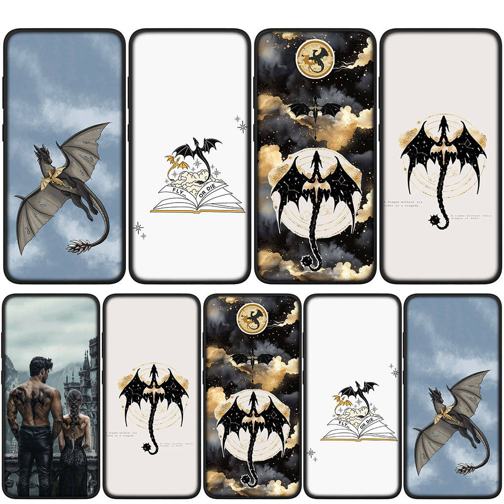 For Samsung Galaxy S25 S24 S23 S22 Ultra FE Plus A17 A37 A57 A56 A55 A06 A16 A15 A36 A26 A35 A05 A25 A54 Phone Case Wallpaper Book Fourth Wing Cover
