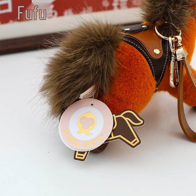 2026 Year of the Horse Plush Doll Bag Pendant - Zodiac Year Mascot New Year Gift