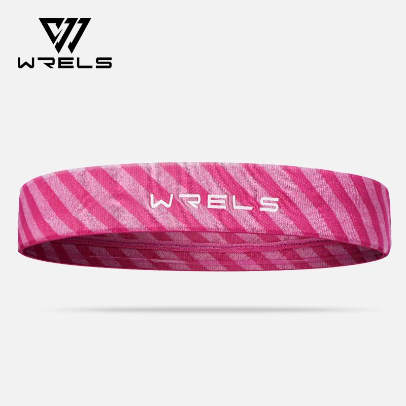 WRELS Sweatbands Sports Headband Moisture Wicking Hairband Non Slip Quick Drying Light weight Elastic Sweatband Running headband розовый