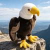 22/35CM Cute Eagle Plush Doll Pillow with Soft Flying Wings Stuffed Animal Home Decor Large Size Simulation Bird Toy Gift
