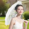 Lolita Mini Bridal Umbrella Hollowed Out Bride Prop Umbrella  Photography Props