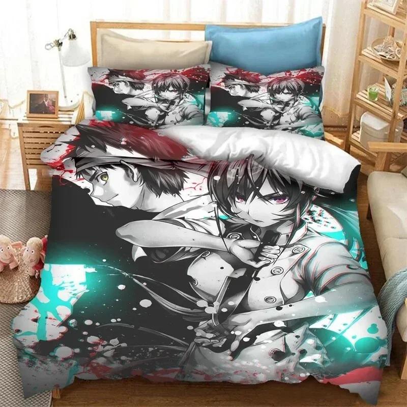 

3d Anime Food Wars! Shokugeki no Soma Printed Bed Set Duvet Cover Pillowcase Bedding Set Linen Sheet Quilt Cover Queen King Size 135x200cm