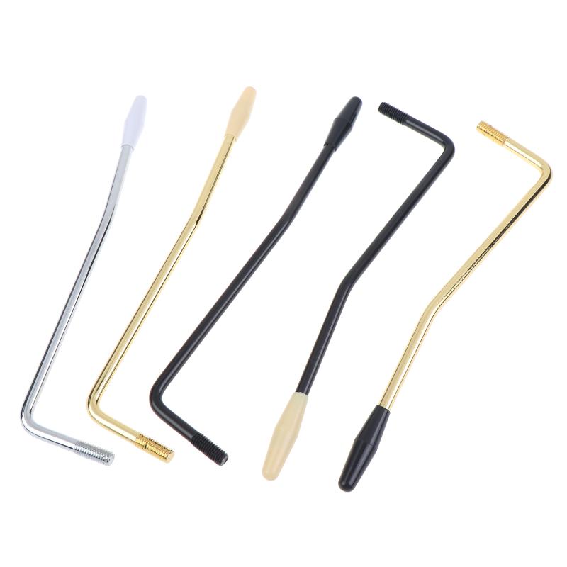 M6 Tremolo Whammy Bar Bridge Arm Premium Metal Guitar Part for Beginner & Pro Electric Guitar Players Chrome Black