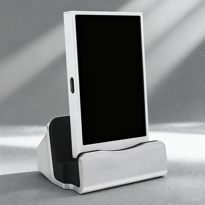 Type C Charging Dock 18W Fast Charging Double Color Black/White Compact Portable Wide Compatibility Safety Protections