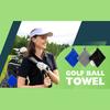 Durable Golf Accessory for Enhanced Game Performance Golf Ball Cleaning Towel Wipes Outdoor Waist Hanging Sport Club Cloths