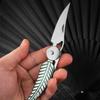 New Outdoor Creative Leaf Folding Knife, EDC Mini Sharp Folding Knife, Portable Unboxing Knife, Stainless Steel Portable
