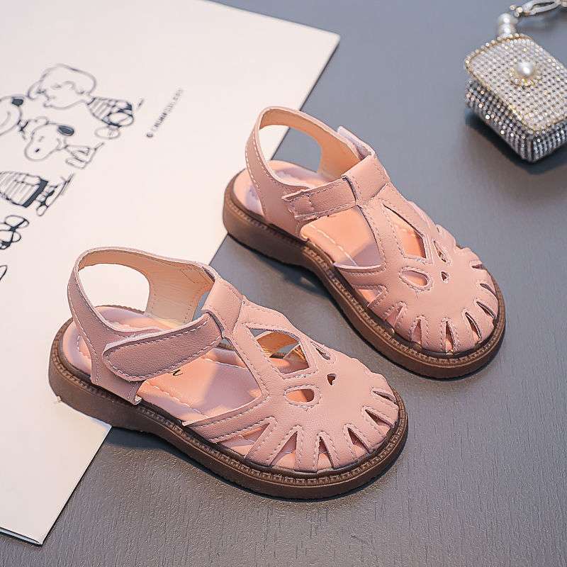 

2025 обувь для девочек сандалии танцы малыш лето мода принцесса маленькая девочка студентка среднего возраста и старше мягкая подошва нескользящая 34 yards inner length 21.1CM розовый