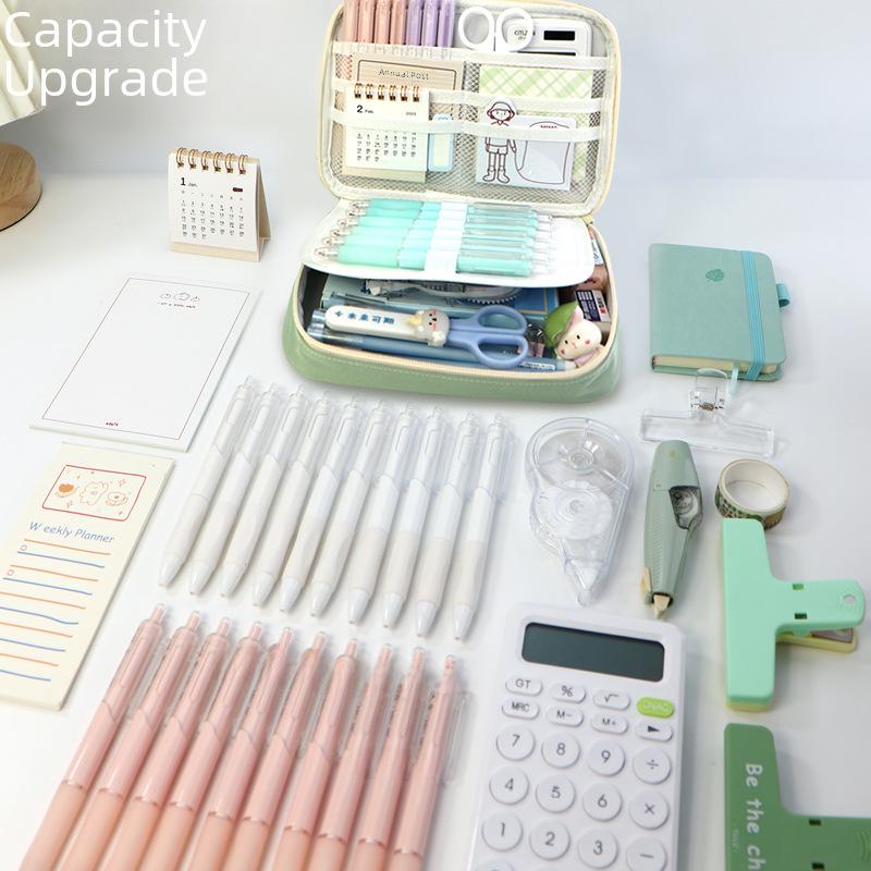 Large Capacity Japanese-Style Student Stationery Pencil Case