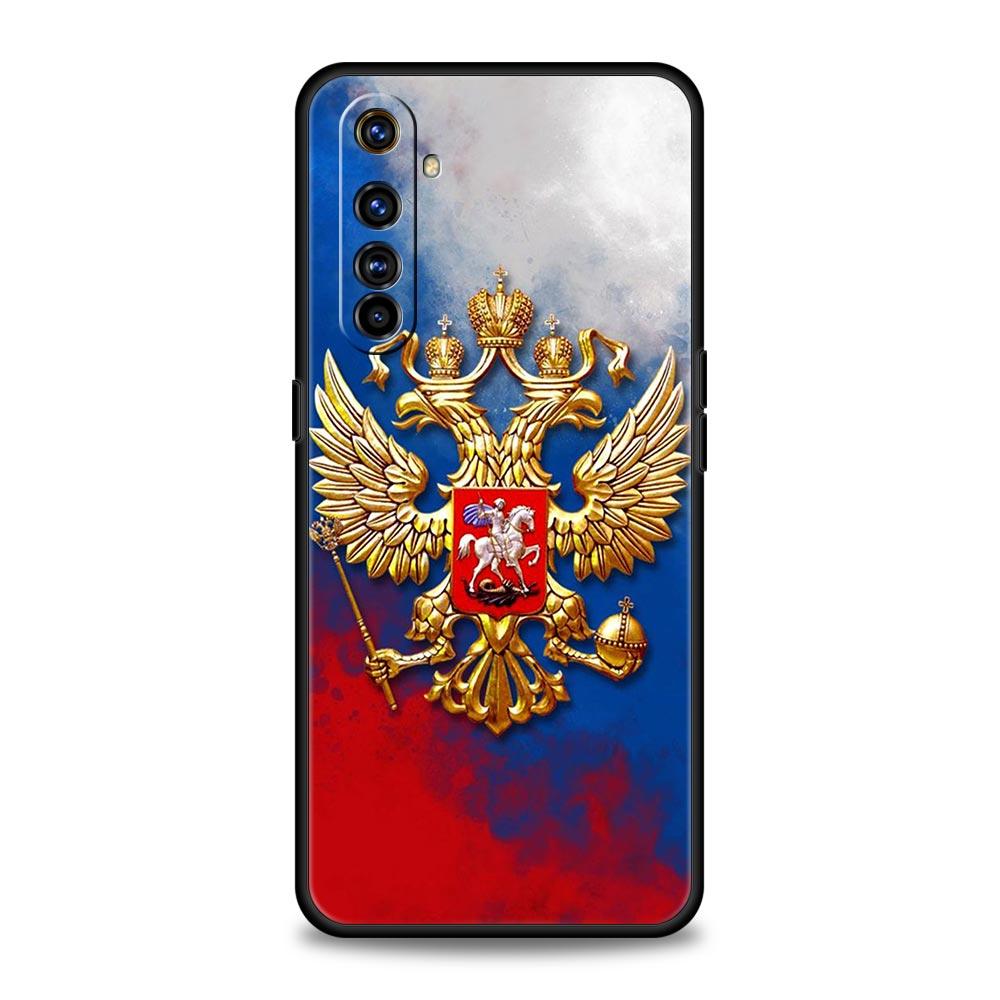 

Эмблема с российскими флагами для Realme GT Neo 2 3 3T, чехол для телефона Realme 10 9 8 5G 7 6 GT2 Pro Plus 9i C21 C11 C25 C35, чехол Realme 7 Pro