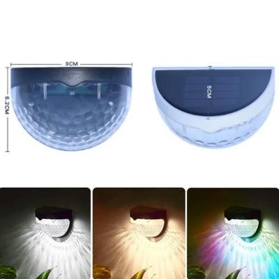 1 Pc Solar Powered LED Wall Lamp Lights Stairway Garden Landscape Warm/White/Multicolored Light Waterproof Decorative Lamp