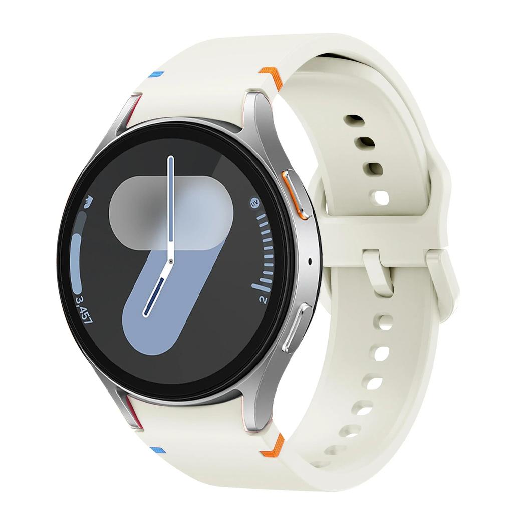 Nowy Oryginalny Silikonowy Pasek do Samsung Watch 7 6 5 Pro 44mm 40mm 45mm Sportowa Bransoleta do Galaxy Watch 6Classic 43mm 47mm Pasek